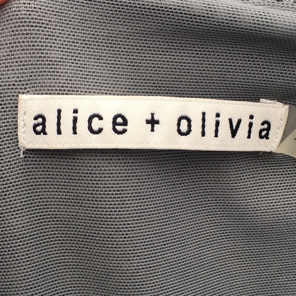 Alice + Olivia Brinley Mini Dress Gray Long Sleeve - Picture 6 of 8